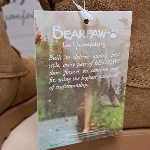 BEARPAW Krista Youth Boots in Hickory Size 3 - Picture 10 of 12